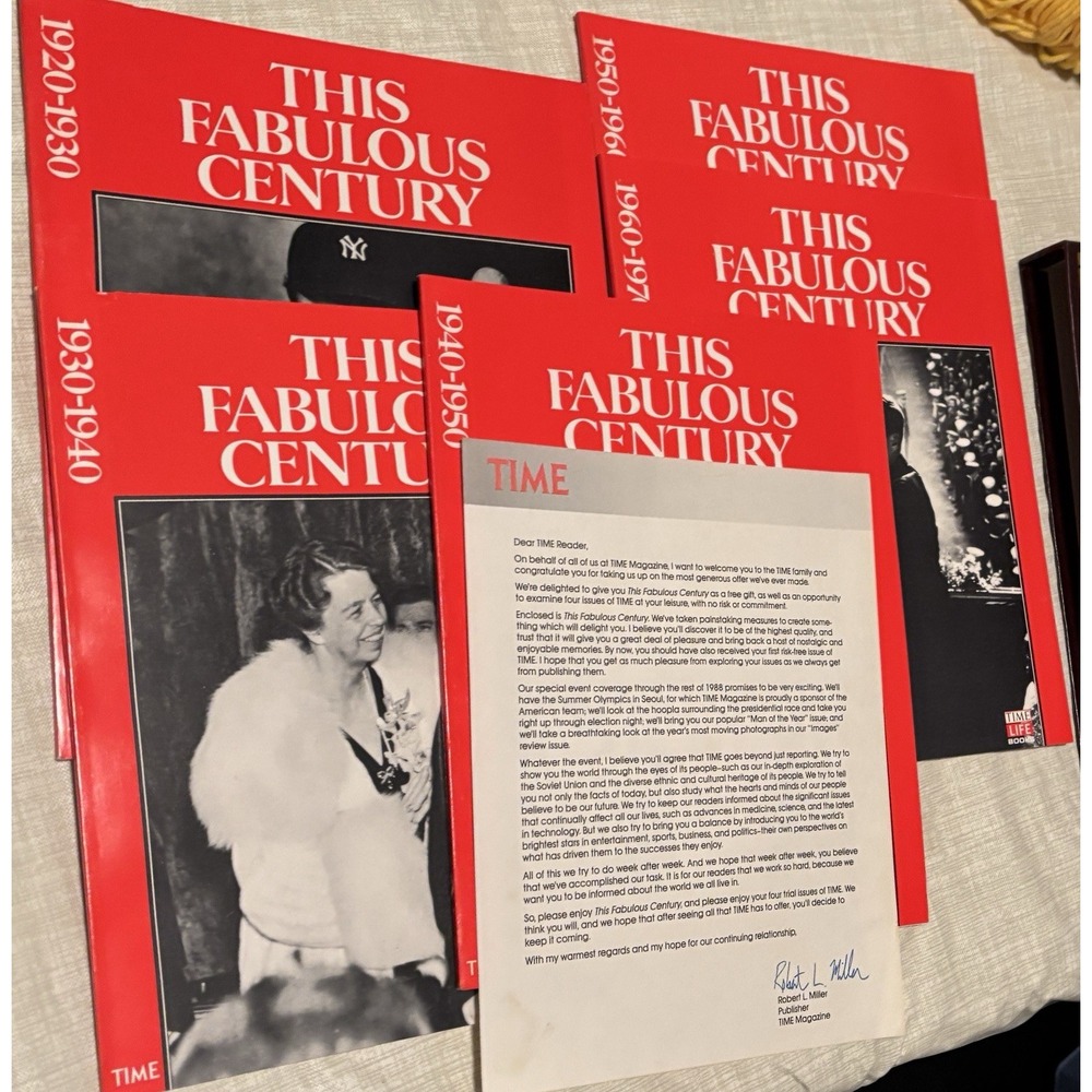 TIME This Fabulous Century Hardcover Complete 5 Volume Set w/ Slipcase 1920-1970